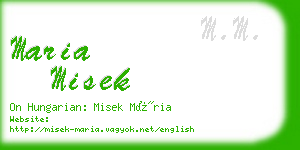maria misek business card